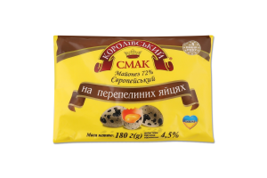 Майонез Європейський на перепелиних яйцях 72% 180г п/е Королівський смак