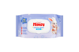 Серветки вологі Mimsy дитячі