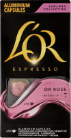 Кава натуральна смажена мелена в капсулах Or rose Espresso L'OR к/у 52г