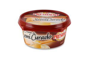 Сир плавлений 55% Crema de Semi Curado President п/у 125г