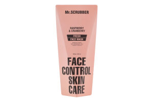 Маска для обличчя для покращення тону і свіжості живильна Raspberry&Cranberry Face control skin care Mr.Scrubber 100г