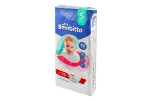 Підгузники для дітей 11-25кг 5 Bembitto 42шт