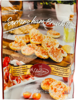 Брускетта с хамоном и томатами Valentina Snacks д/п 150г