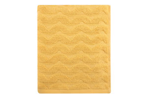 Рушник жовтий махровий жакард 50*90см 500г/м2 ГМ Текстайл