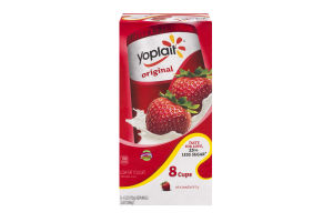 Yoplait Original Low Fat Yogurt Strawberry - 8 CT