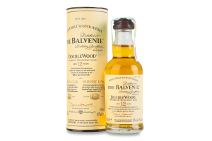 Виски 0.05л 40% односолодовый 12YO Doublewood Balvenie тубус