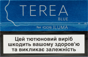 Изделие табакосодержащее для электрического нагревания с фильтром Terea Blue 20шт