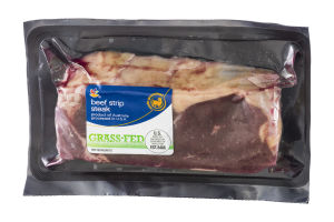 Ahold Beef Strip Steak Grass-Fed