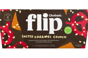 Chobani Flip Low-Fat Greek Yogurt Salted Caramel Crunch - 4 CT