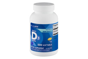 CareOne Vitamin D3 1000IU Softgels - 500 CT