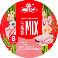 Сир плавл. SERTOP 140г асорті Наш делікатес (Польща)
