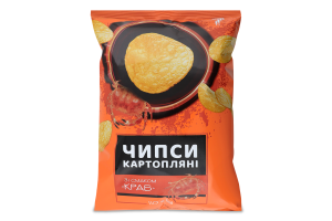 Чипсы картофельные Краб 7 м/у 110г
