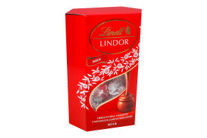 Цукерки молочний шоколад Lindor Lindt к/у 200г
