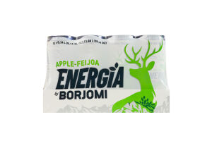 Напій безалкогольний газований тонізувальний соковий зі смаком яблука та фейхоа Energia Borjomi з/б 240мл