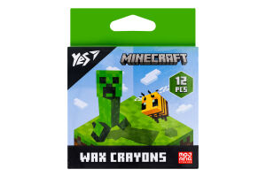 Набір олівців Yes! Minecraft воскових 12шт