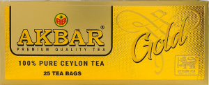 Чай черный цейлонский Gold Akbar в/с к/у 25х2г