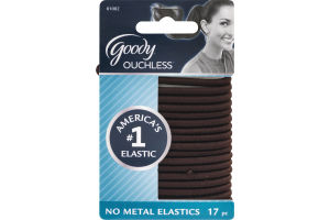Goody Ouchless No Metal Elastics - 17 CT