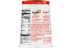 Yoplait Original Low Fat Yogurt Apple Crisp