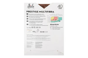 Колготки жіночі із тонких міцних мультифіламентних ниток Siela Collant Collection Prestige multifibra 40den 3 caramel