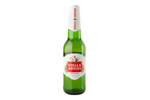 Пиво 0.33л 5% светлое пастеризованное Stella Artois бут