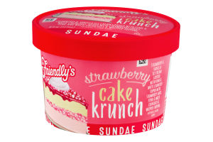 Friendly's Strawberry Cake Krunch Sundae