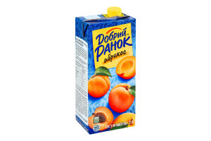 Сік з м'якоттю стерилізований Абрикос Добрий Ранок т/п 1л