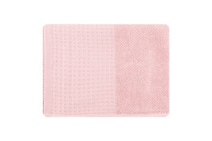 Рушник світло-кораловий махровий з вафельним бордюром 50*90см 450г/м2 ГМ Текстайл