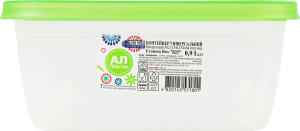 Контейнер универсальный 0.9л 154x154x64мм Квадратный №2 Econom Box Ал-Пластик 1шт