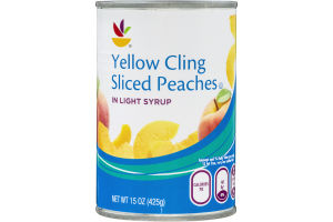 Ahold Yellow Cling Sliced Peaches In Light Syrup