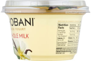 Chobani Whole Milk Greek Yogurt Vanilla