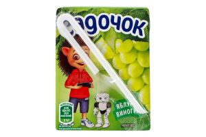 Нектар освітлений пастеризований Яблуко-виноград Садочок т/п 200мл