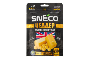 Шарики сырные 20% хрустящие Чеддер Sneco д/п 28г