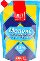 Молоко згущене 8.5% незбиране з цукром Хіт продукт д/п 290г