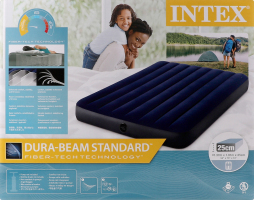 Mатрац надувний Класік флок 137*191*25см 64758 Інтекс