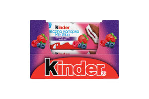 Пирожное бисквитное с молочной начинкой и ягодным наполнителем Milk-slice Kinder м/у 28г