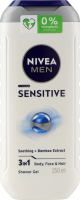 Гель для душа для тела, лица и волос 3в1 Sensitive Nivea Men 250мл