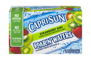 Capri Sun Flavored Water Beverage Strawberry Kiwi - 10 CT
