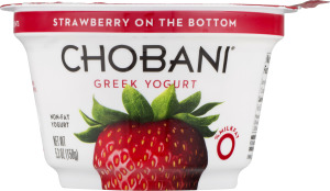 Chobani Greek Yogurt Strawberry On The Bottom