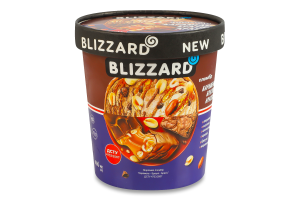Морозиво 13% пломбір Карамель-брауні-арахіс Blizzard ст 340г