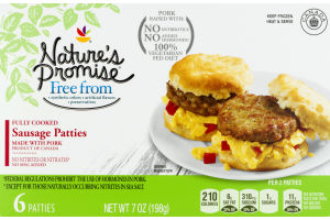 Nature's Promise Sausage Patties Pork - 6 CT