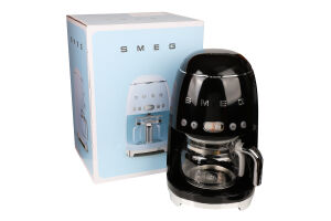 Кавоварка Smeg крапельна чорна DCF02BLEU