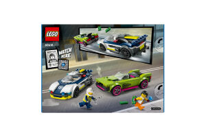 Конструктор для дітей від 6років №60415 Police Car and Muscle Car Chase City Lego 1шт