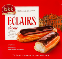 Пирожные Эклеры классические Kyiv BKK к/у 180г