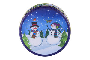 Smart Living Christmas Round Cookie Tin