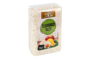 Рис довгозернистий шліфований Glutinous World's Rice м/у 500г