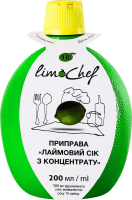 Сок лайма из концентрата LimoChef Eurofood п/бут 200мл