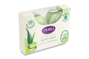 Мыло косметическое с экстрактом алоэ вера Hydro pure Duru 2х135г