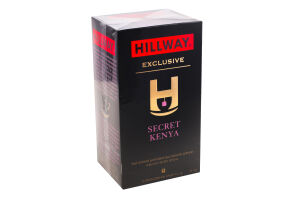Чай черный байховый мелкий Secret Kenya Exclusive Hillway в/с к/у 25х2г