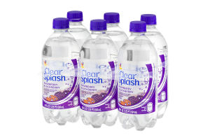 Ahold Clear Splash Raspberry Blackberry - 6 PK