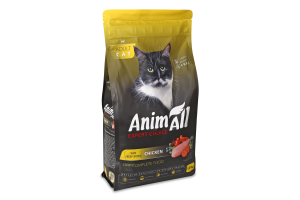 Корм д/котів з свіжою куркою сухий 1,5кг AnimAll